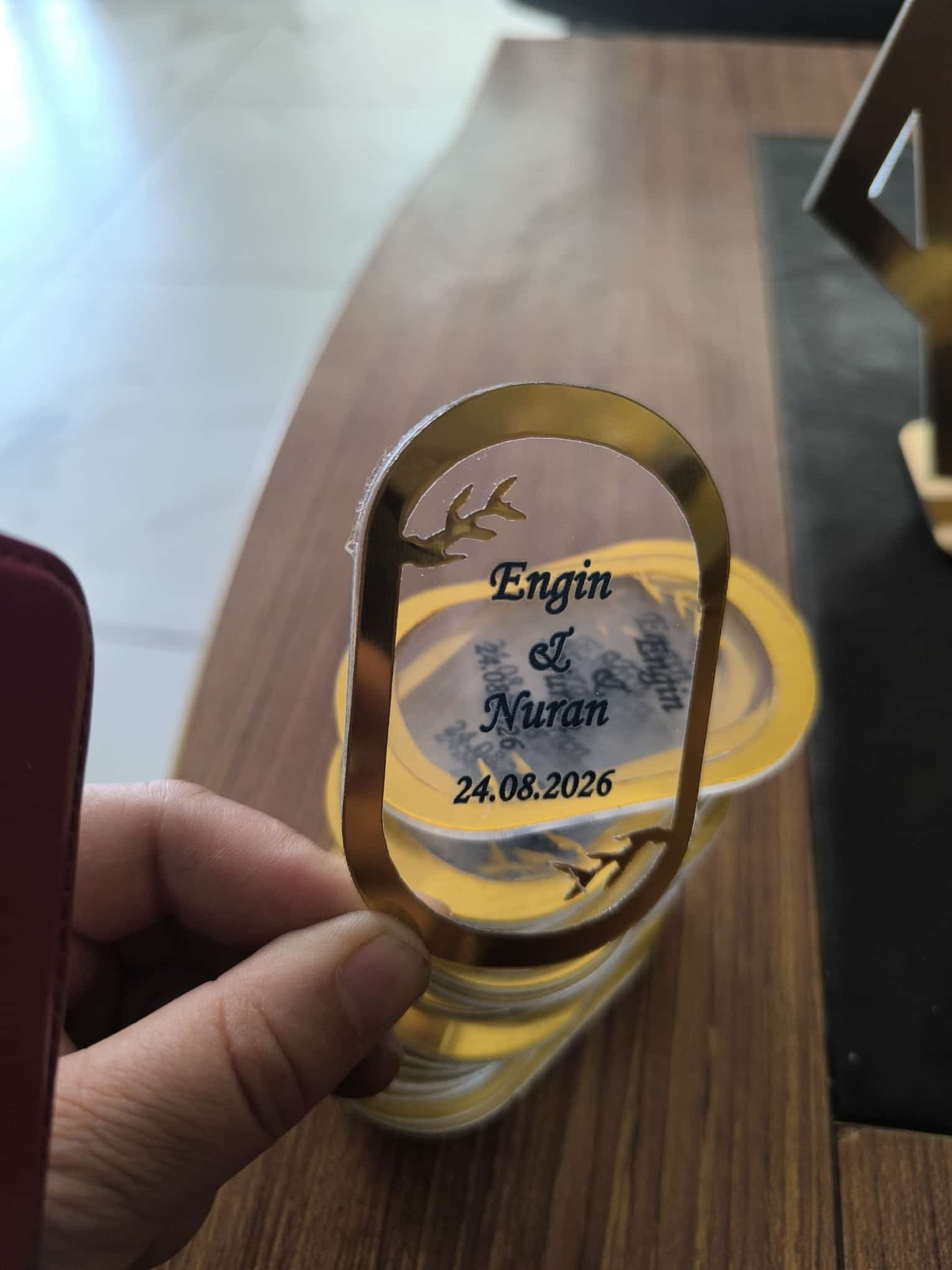 organizasyon masa isimlik ve 30  magnet görsel 5